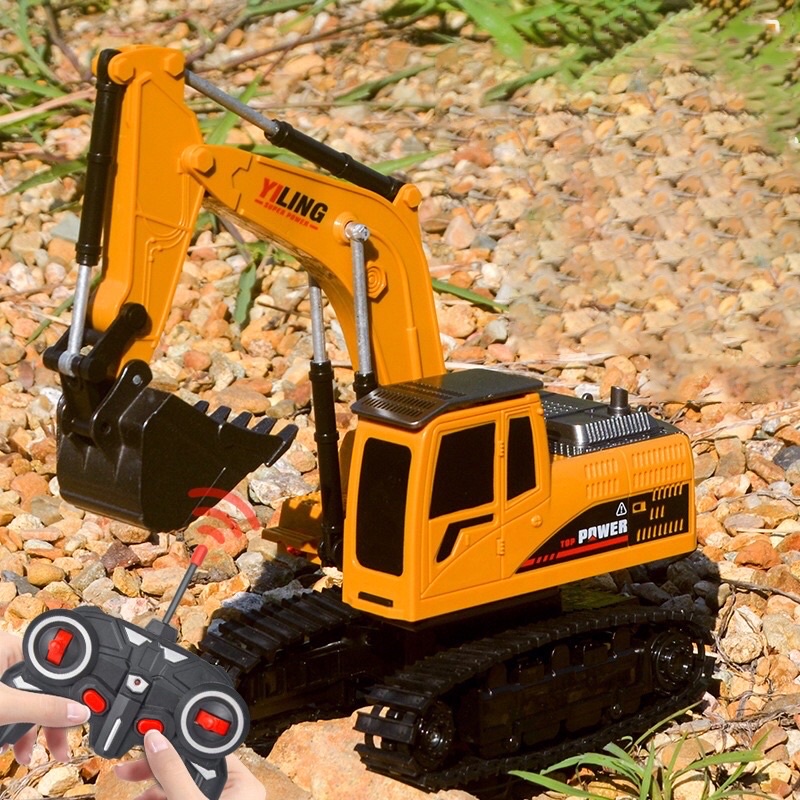 Xe Cần Cẩu Đồ Chơi Điều Khiển Từ Xa 4 chiều Có Đèn Và Nhạc Cho Trẻ Em