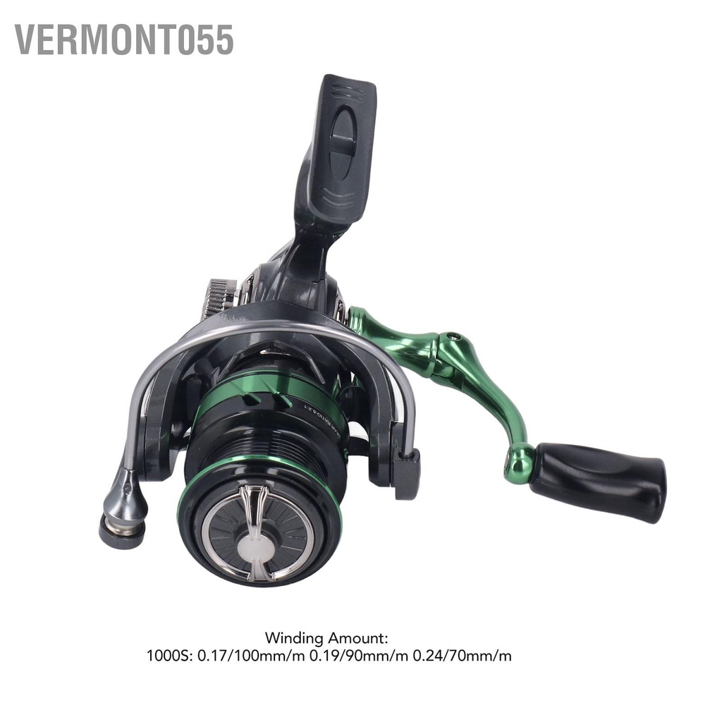 Có thể bán buôn Máy Câu Quay Nước Mặn 13+1 Thép Không Gỉ Chịu Lực Chống Thấm Tỷ Lệ Tốc Độ 5.2:1 Vermont055 Hàng giao ngay