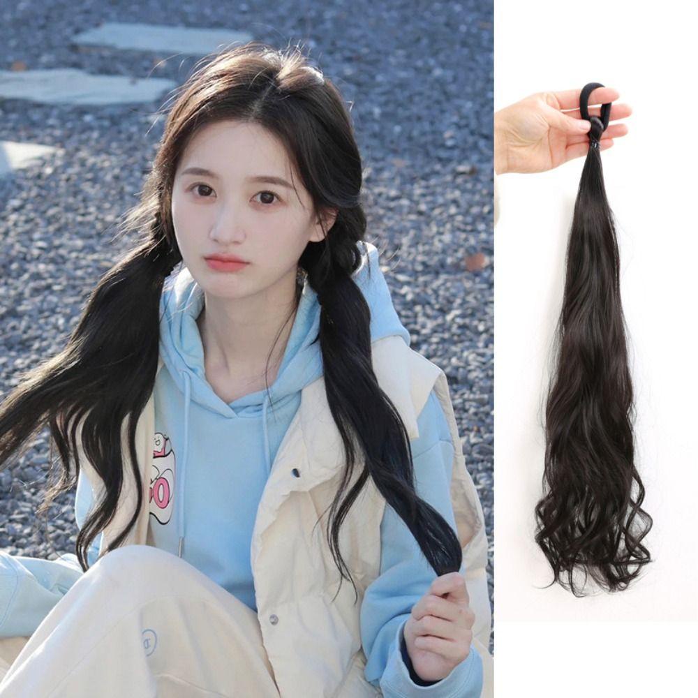 JARRED Tóc Giả Đuôi Ngựa Xoăn Dài Bằng Sợi Tổng Hợp Co Giãn Chịu Nhiệt Cao Ngọt Ngào Chất Lượng