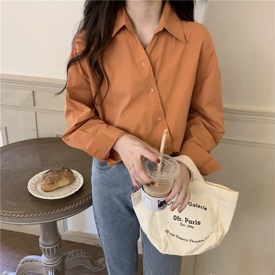 Áo Sơ Mi Dài Tay Phong Cách Pháp Thời Trang Mới Cho Nữ