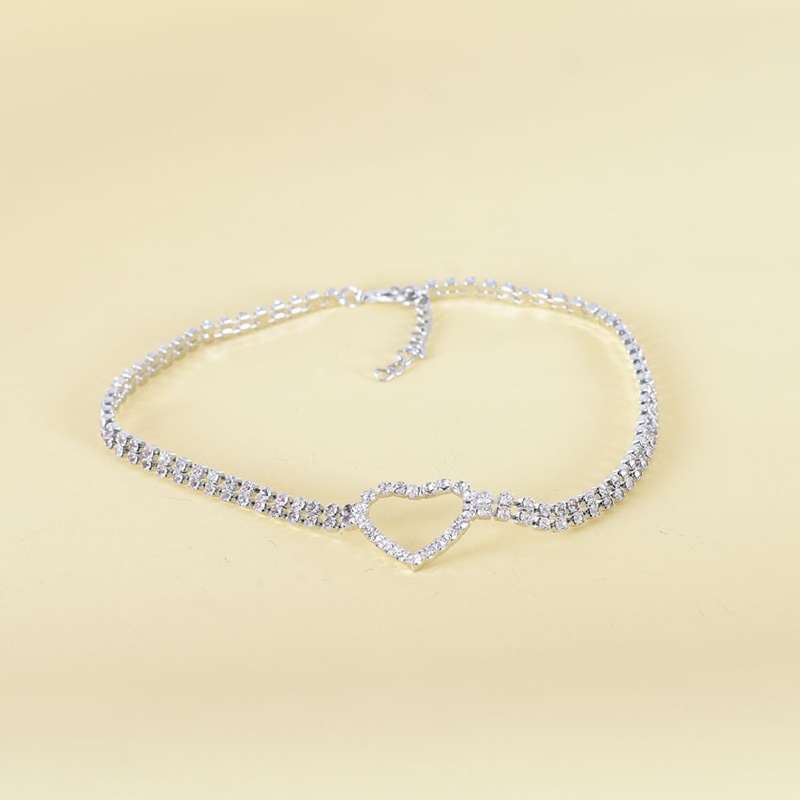 Vòng cổ Hợp Kim Dáng Dài Đính Đá Hình Trái Tim Thời Trang Cho Nữ jp5