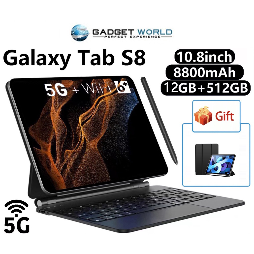 máy Tính Bảng Mới Nhất/Màn Hình FHD 10.8 Inch/Hệ Thống Android 11.0/Khe Cắm Thẻ Kép 10 Nhân/Thẻ TF Hỗ Trợ / Type-C