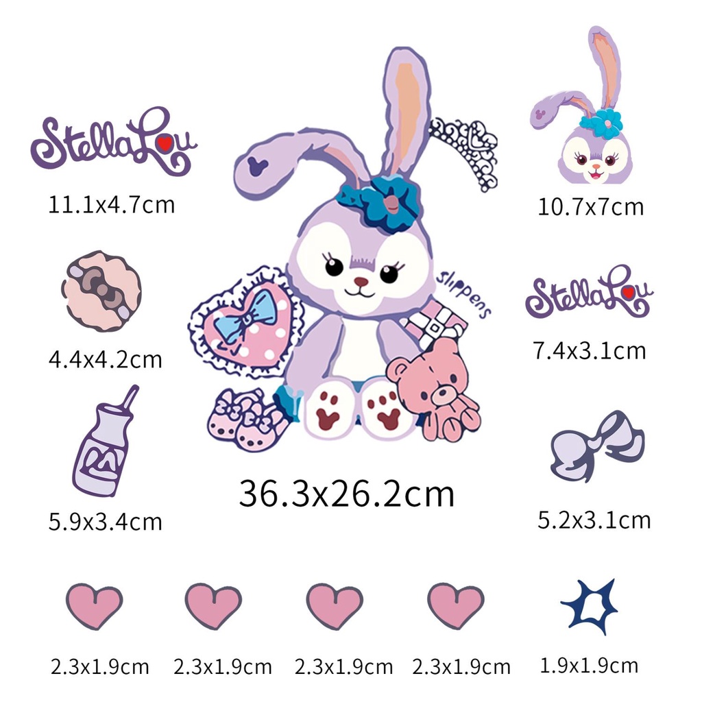 Miếng Dán Trang Trí Vali Hành Lý / Xe Hơi / Xe Tải Cỡ Lớn Chống Thấm Nước Họa Tiết Hoạt Hình Dễ Thương