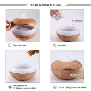 U-Kiss Ultrasonic Aroma Diffuser Human Body Induction Essential Oil Diffuser.