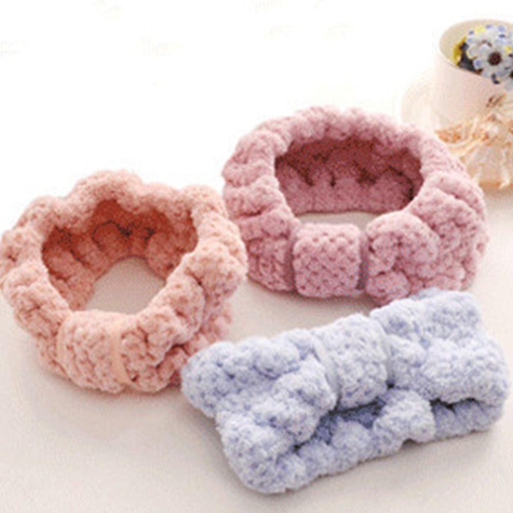 Băng Đô Cài Tóc Thể Thao Thấm Hút Nước Co Giãn Bằng Vải Lông Cừu San Hô Cho Nữ