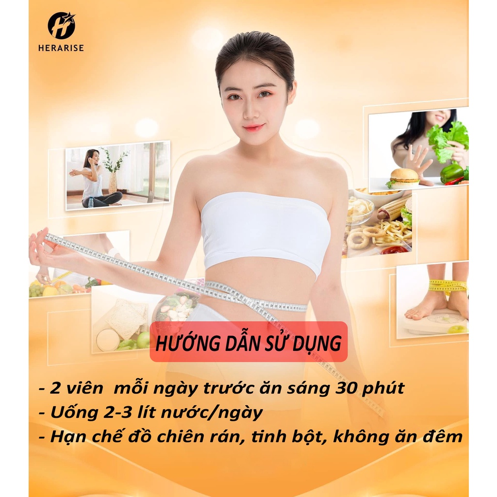 Trà Thảo Mộc Giảm Cân Hera Plus Hộp 30 Viên Hỗ Trợ Giảm Cân Detox Cấp Tốc