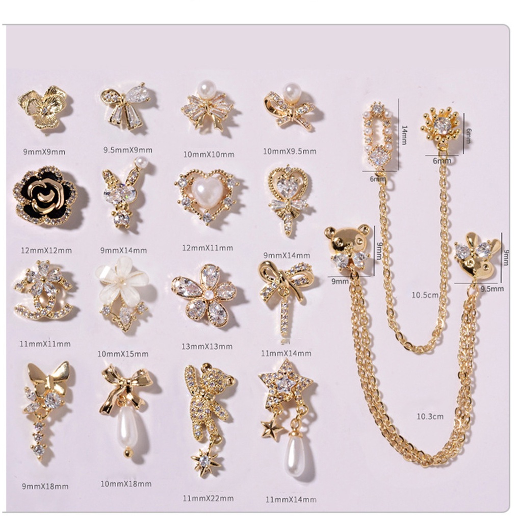 Phụ Kiện Trang Trí Móng Tay 3D Chống Rơi Tiện Dụng