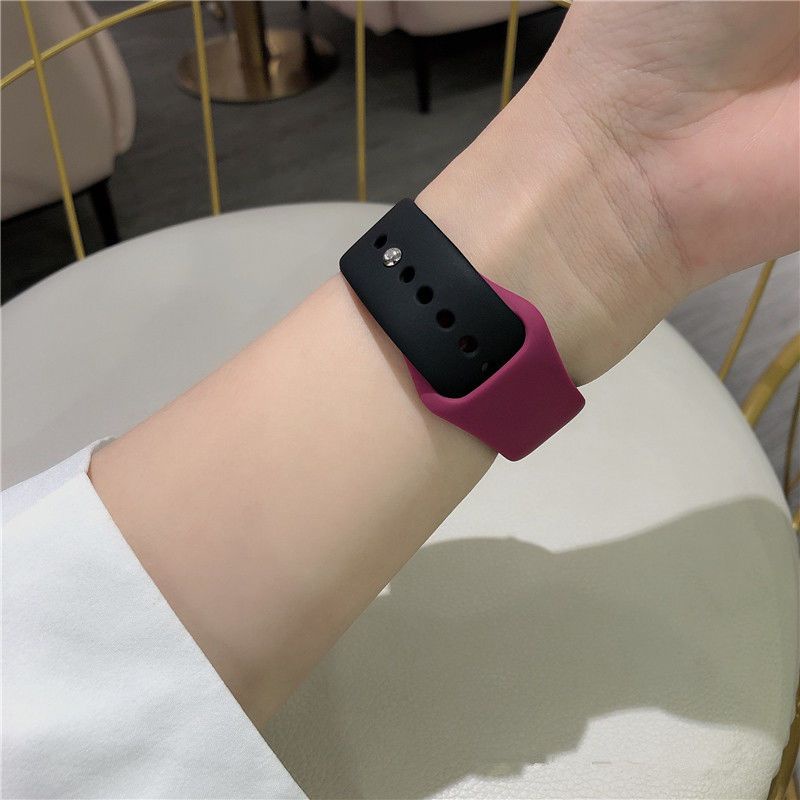 Dây Đeo Silicon Hai Màu Thời Trang Phù Hợp Cho Đồng Hồ Thông Minh Samsung galaxy watch 4 / 5 / 5Pro / active 2