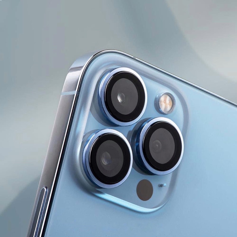 Cường lực lens Kuzoom bảo vệ camera màu xanh sierra cho iphone 13pro/13promax