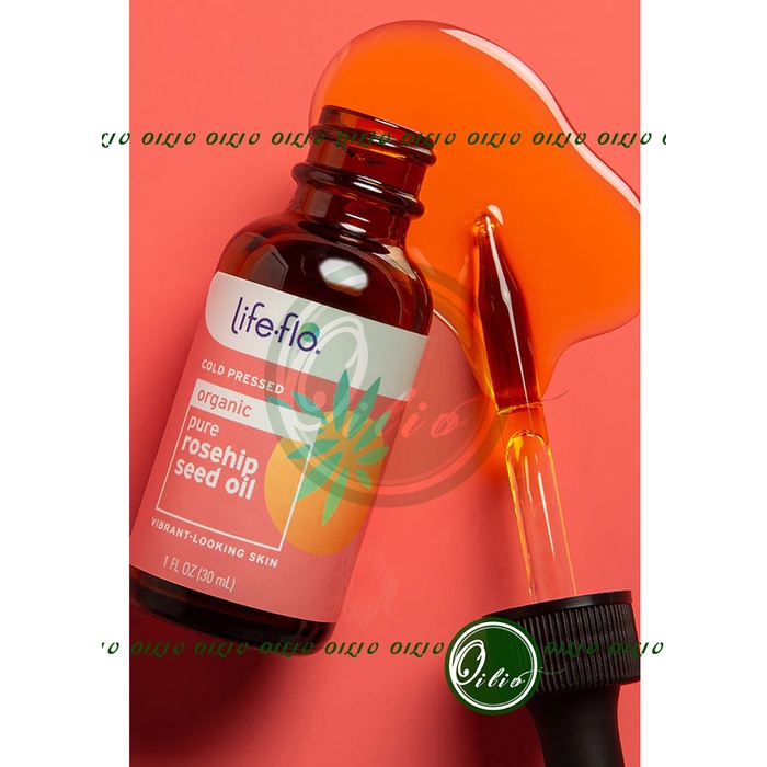 Dầu nụ tầm xuân hữu cơ Life-Flo Pure Rosehip seed oil organic