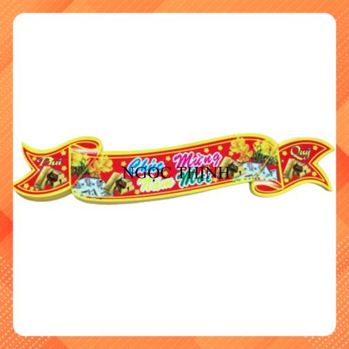 TEM DECAL DÁN CHÚC MỪNG NĂM MỚI 25CM 1 XẤP 50 TẤM