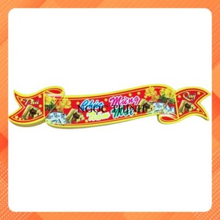 TEM DECAL DÁN CHÚC MỪNG NĂM MỚI 25CM 1 XẤP 50 TẤM