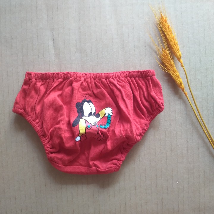 Set 5 quần chip bo viền, quần lót cotton in hình ngộ nghĩnh bé gái đủ màu size 1-5t