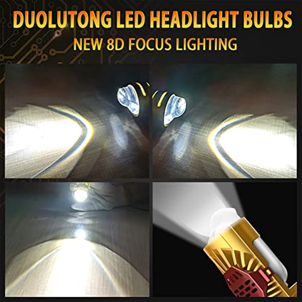 Đèn Pha h4 / hb2 / 9003 led 6000k Ánh Sáng Cao / Thấp Chất Lượng Cao