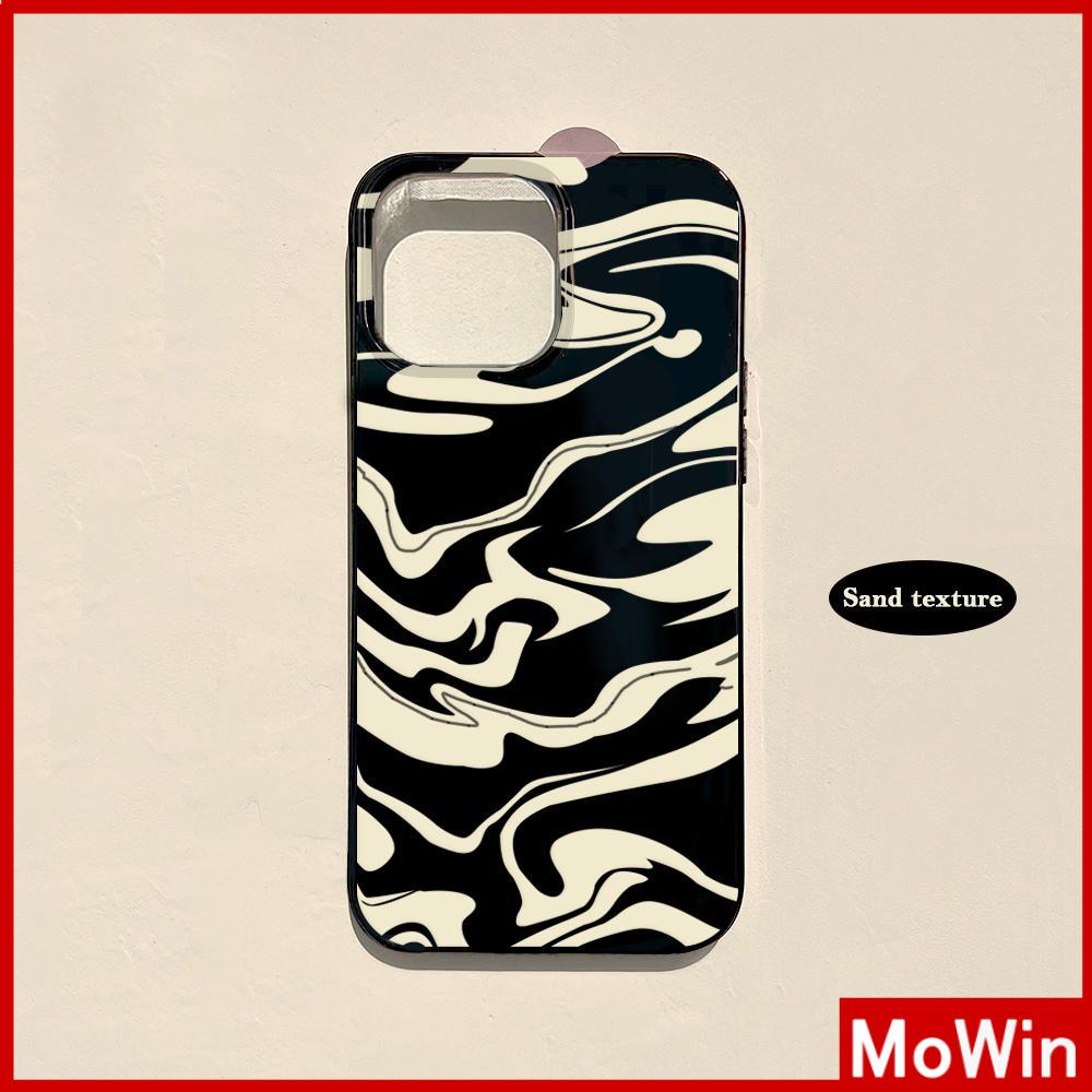 Ốp điện thoại đen hoạ tiết cát thích hợp cho iPhone 13 Pro max 12 Pro Max 11 Pro max xr xs max 7Plus 7 8 14 Pro Max