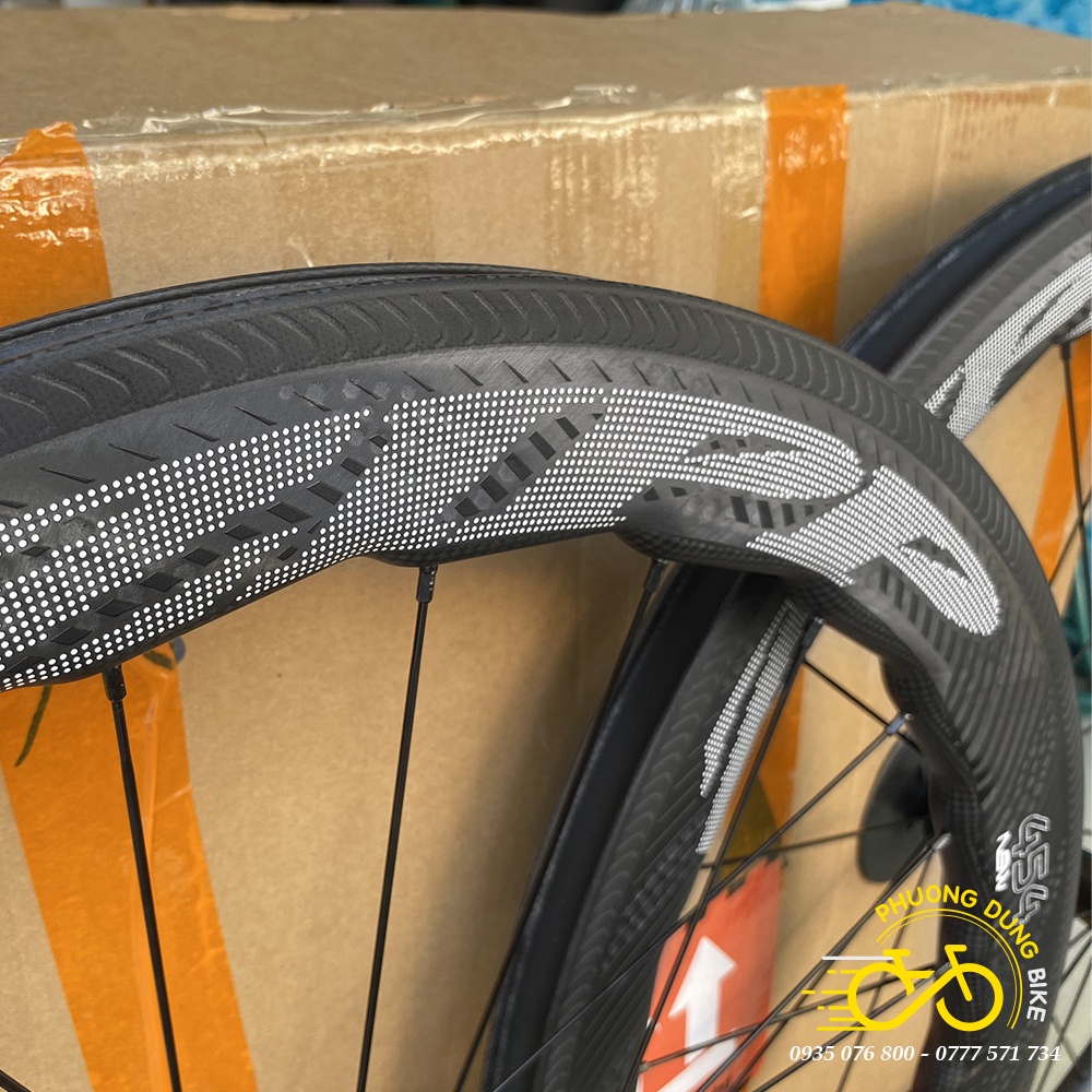 Bộ vành Carbon xe đạp road ZIPP 454 NSW 700Cx58mm