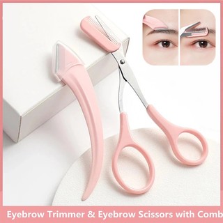 Bộ 3 dụng cụ kéo cắt tỉa lông mày tiện lợi