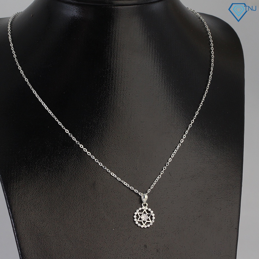 Dây chuyền bạc nữ mặt ngôi sao gắn đá đẹp, lấp lánh DCN0638 - Trang Sức TNJ