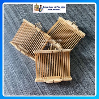 Rọ cào cào tre lồng chim chào mào, size lớn hàng thủ công - phụ kiện lồng chim DUY KHANG