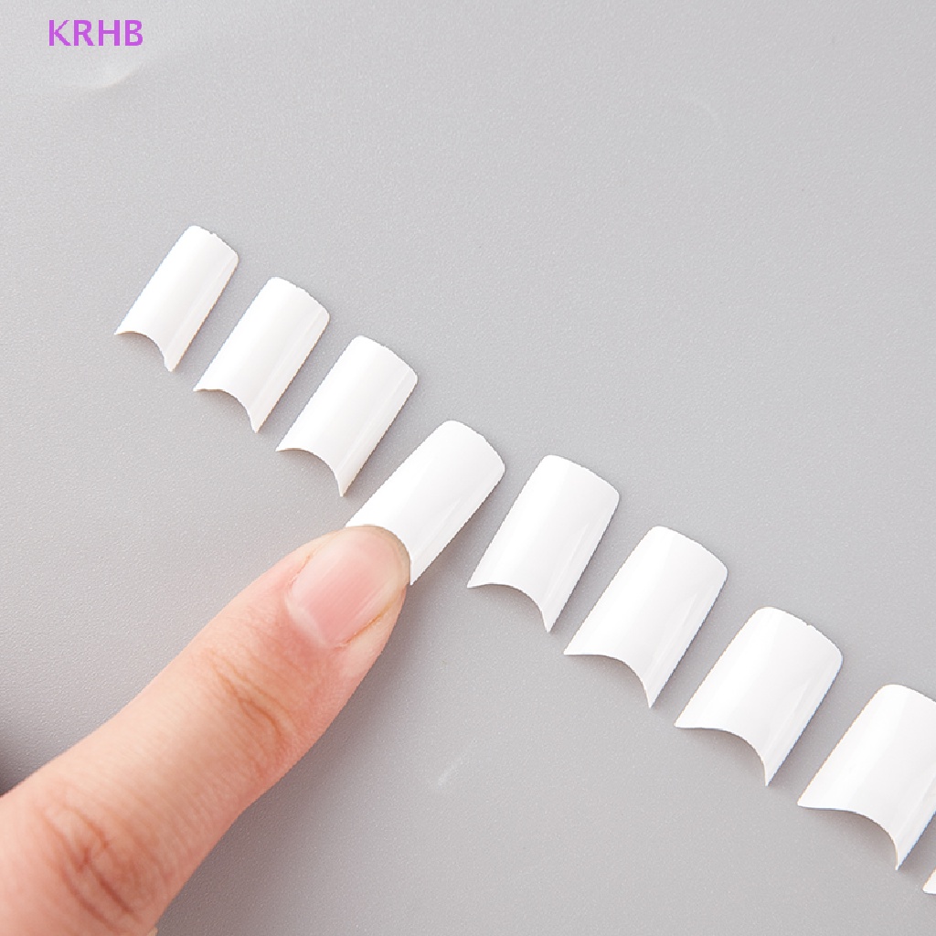 Set 500 Móng Tay Giả Ngắn Hình Vuông Kích Thước 10 (0-9) Mới