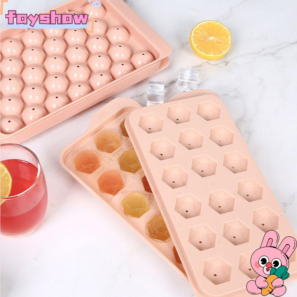 Khuôn Làm Đá Viên Hình Thoi Có Nắp Tái Sử Dụng Tiện Lợi