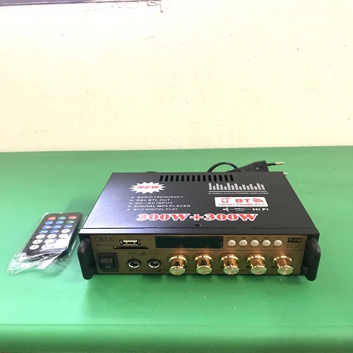 Ampli mini bluetooth - Amply Karaoke BT 198 hàng chuẩn, chuyên nghe nhạc, đánh chim đêm