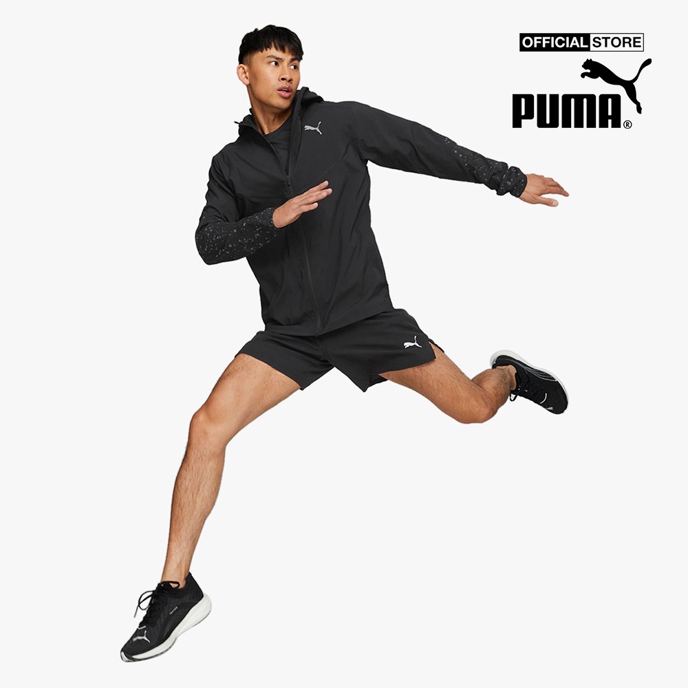 PUMA - Áo khoác thể thao nam Reflective Printed Woven Running 522409-01
