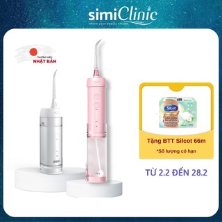Tăm Nước Cầm Tay UNIQ Smile F1 máy vệ sinh răng miệng waterpik mini gia đình xịt xỉa rửa sạch răng niềng cạo lưỡi SIMI
