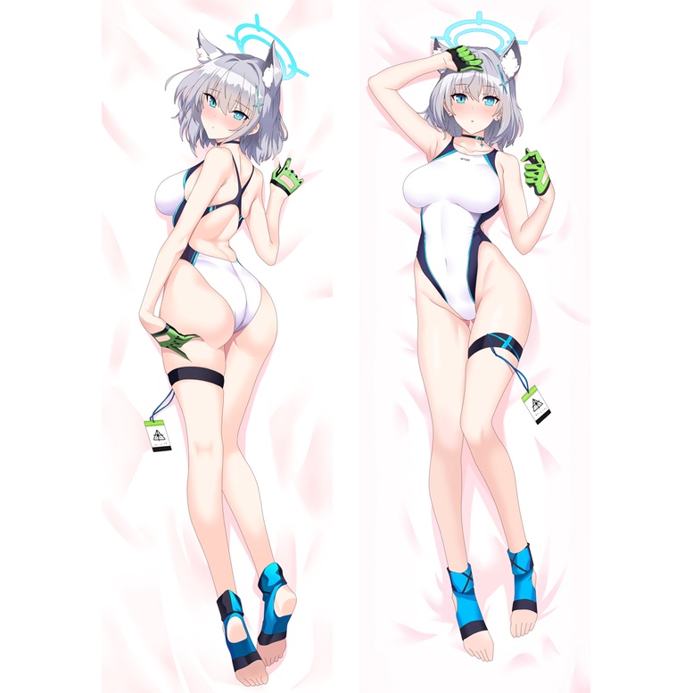 Blue Archive Shiroko Anime Dakimakura Gối 3D Người Yêu Nhật Bản Vỏ Gối 50 * 150cm