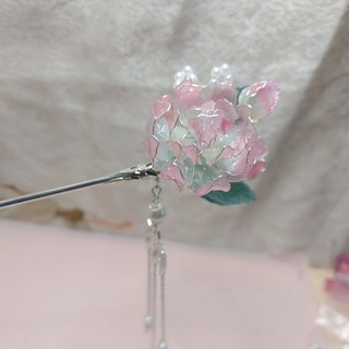 Trâm cài tóc hoa mẫu đơn nhiều màu handmade