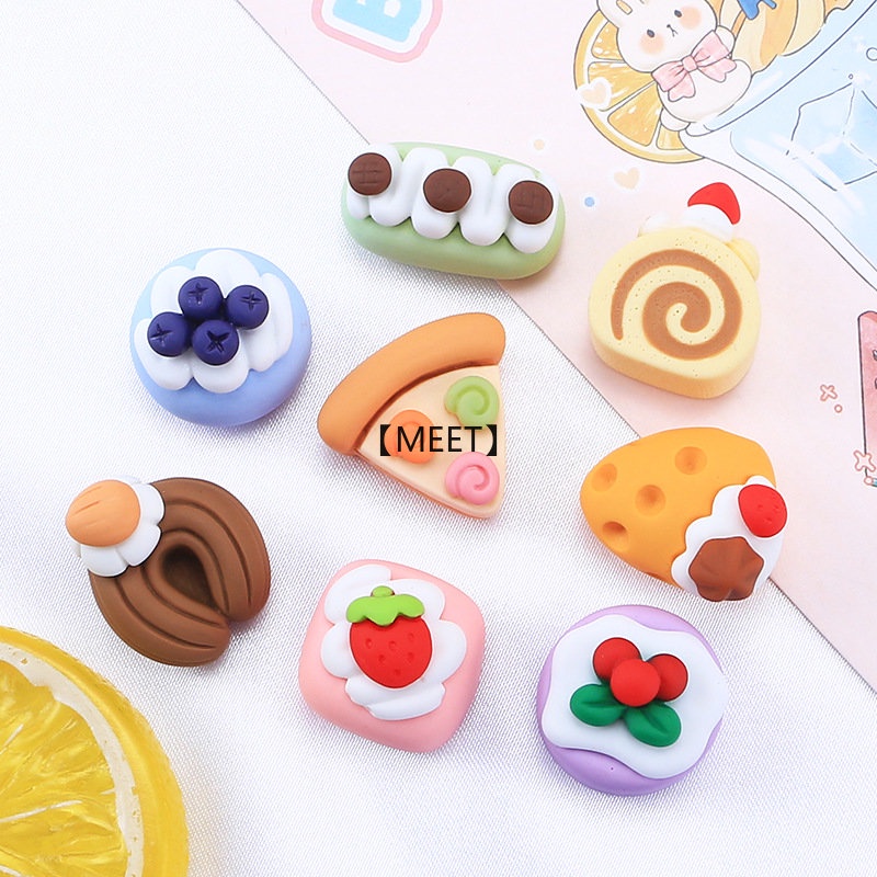 1 Gói Bánh Kẹo Đồ Chơi Bằng Nhựa Resin Hình Hoạt Hình DIY