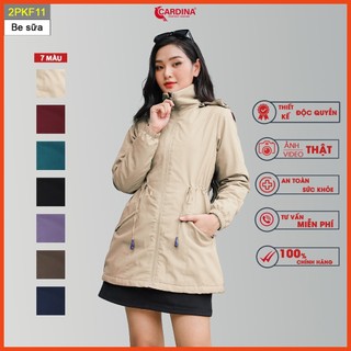 Áo PARKA nữ CARDINA lót lông cừu cao cấp siêu ấm cho mùa đông không lạnh 2PKF.