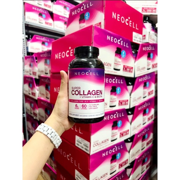 Viên uống dưỡng da Neocell Super Collagen + Vitamin C & Biotin 360 viên của Mỹ