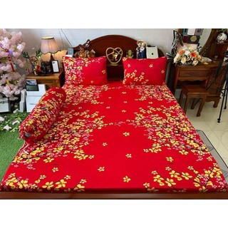 Drap thun hàn quốc bông đào nhí đón tết siêu hot