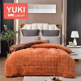 Chăn Nỉ Lông Cừu YUKI Siêu Ấm [Chính Hãng] Mền YUKI Dày Mịn, Kèm Túi Xách, Kích Thước 2mx2m3, Nặng 4kg - Hàng Xuất Nhật