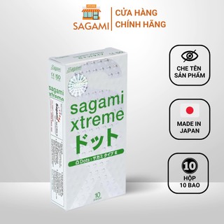 Bao cao su Sagami Xtreme White ( hộp 10 chiếc) - Bao cao su nam có gai nhỏ chính hãng Nhật Bản