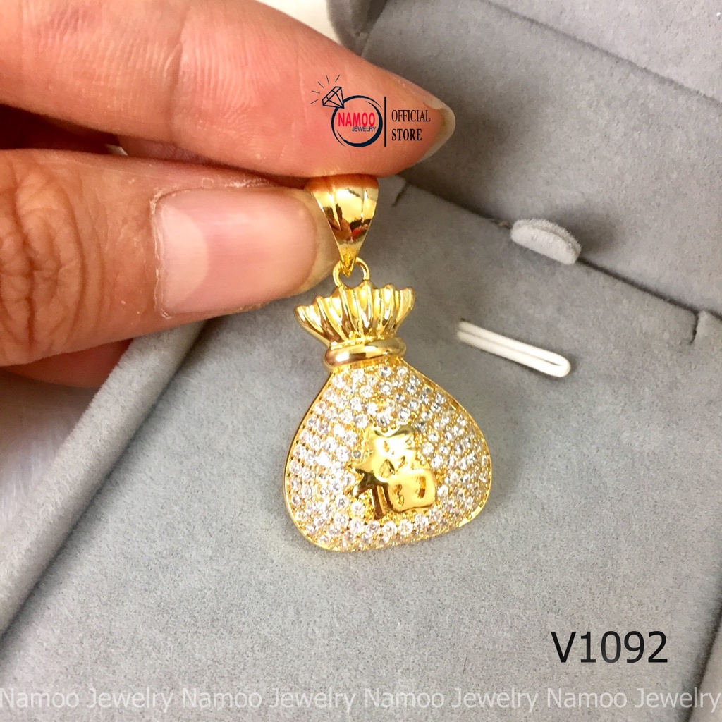 Bộ Trang Sức Nữ V1092 Đẹp Xuất Sắc Với Thiết Kế Túi Tài Lộc Cho Xuân Này Namoo Jewelry