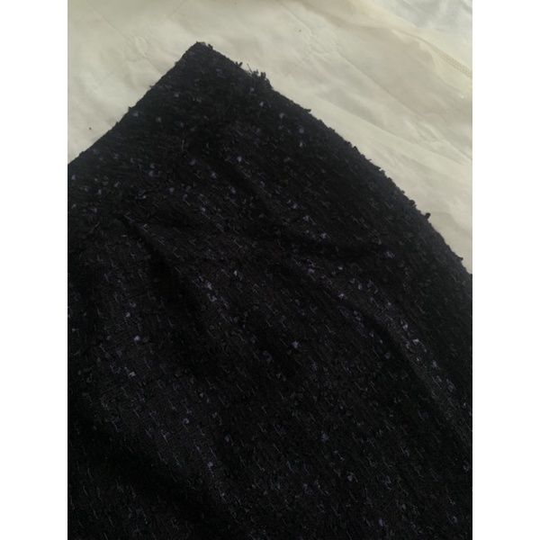 Chân váy bút chì V794 form ngắn chất dạ tweed dày dặn 2hand Nhật si tuyển ảnh thật