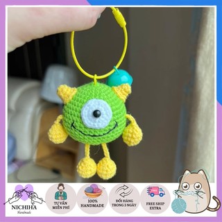 Móc khoá móc bằng len handmade dễ thương, làm thủ công bằng tay.