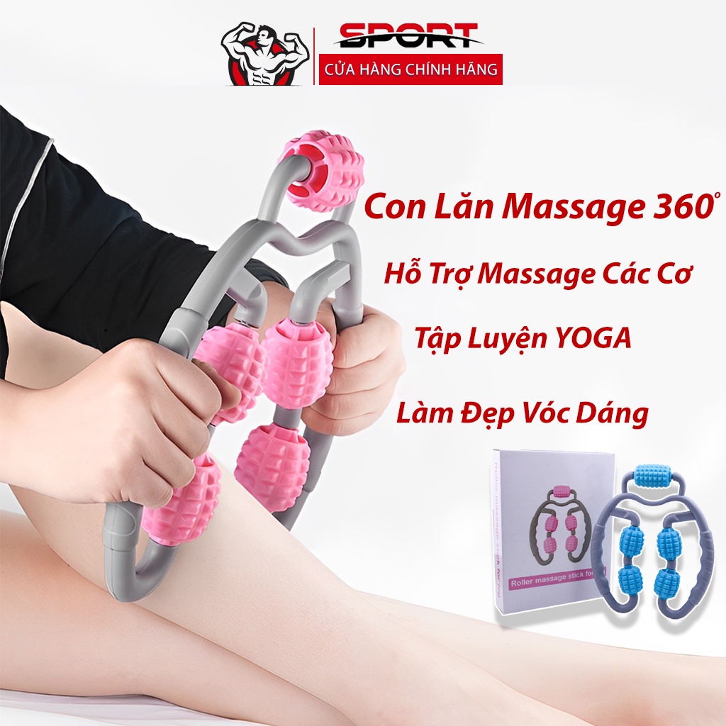 Con Lăn Massage Chân, Bắp Đùi, Bắp Tay Loại 360 Cao Cấp