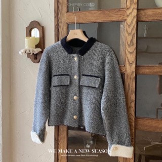 Áo khoác len lông thỏ 01110 CHERRY COCO