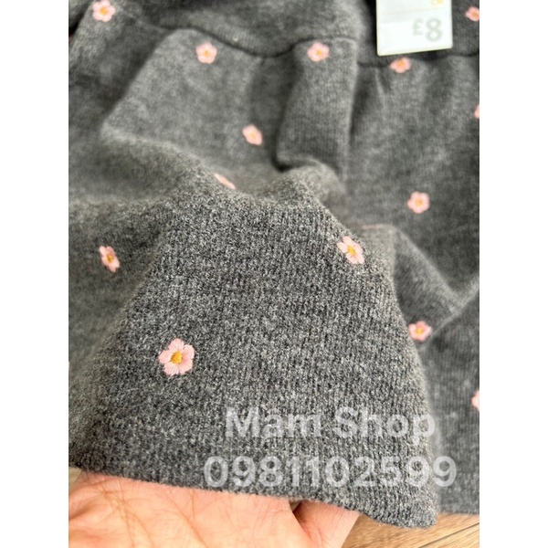 Váy Primark nhung thêu hoa bé gái