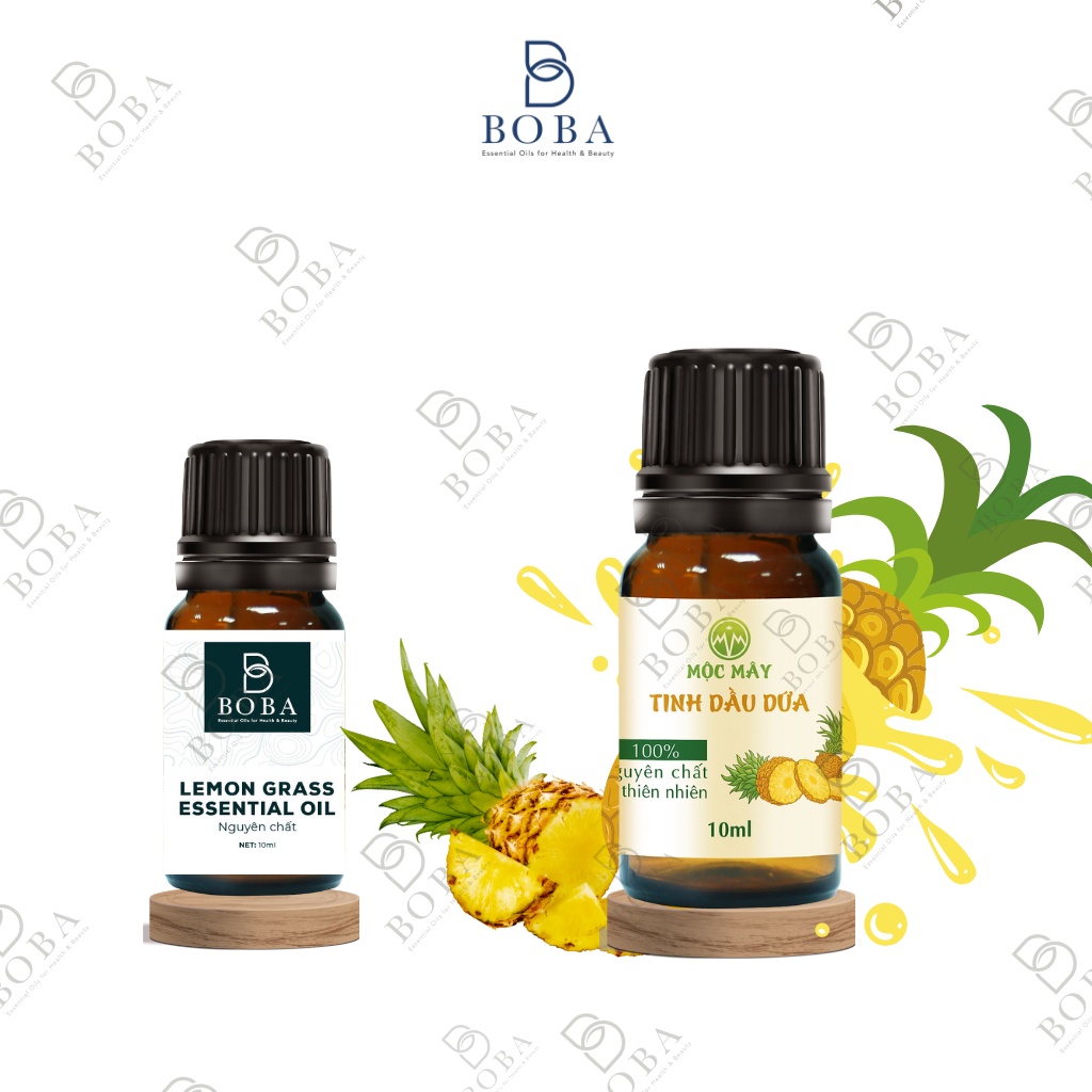 (HCM) Combo Tinh Dầu Sả Boba 5ml Với Các Loại Khác, Kiểm Soát Mùi, Lan Tỏa Hương Thơm - bobashop.vn