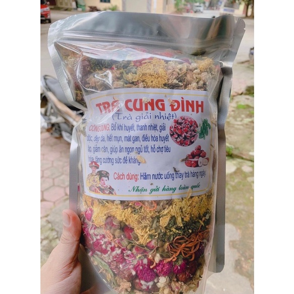 Túi zip lớn Trà Cung đình đặc biệt ngon .thơm xịn nhất 500Gr