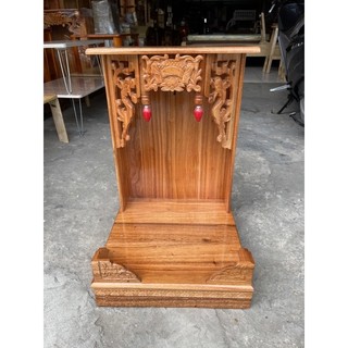 Ông địa gỗ xoan đào ngang 40cm