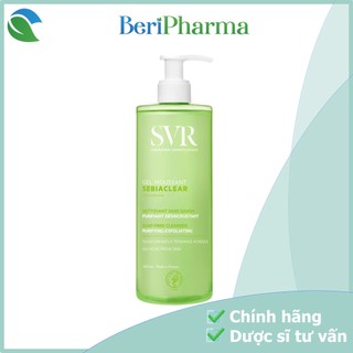 ✅ SVR Gel Rửa Mặt Dành Cho Da Dầu Sebiaclear Moussant 400ml