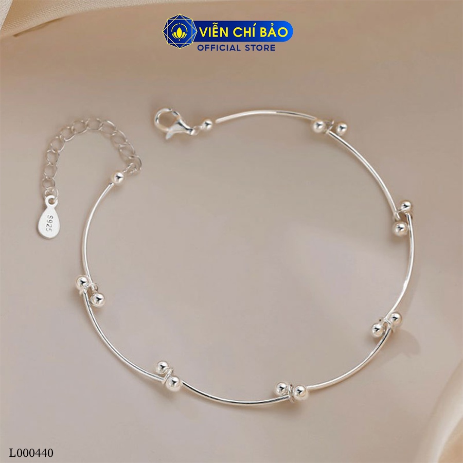 Lắc tay bi tròn lồng chất liệu bạc Thái 925 thời trang phụ kiện trang sức nữ Viễn Chí Bảo L000440