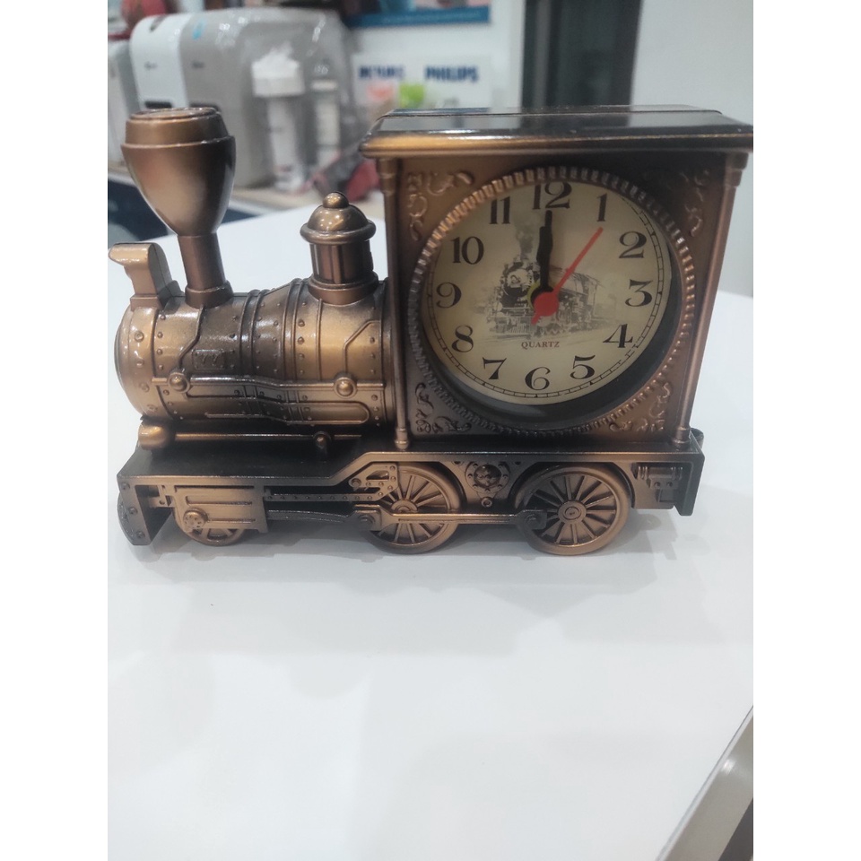 đồng hồ xe lửa cho bé, đồng hồ báo thức, đồng hồ decor