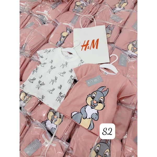 set 2 áo phông thỏ cộc tay