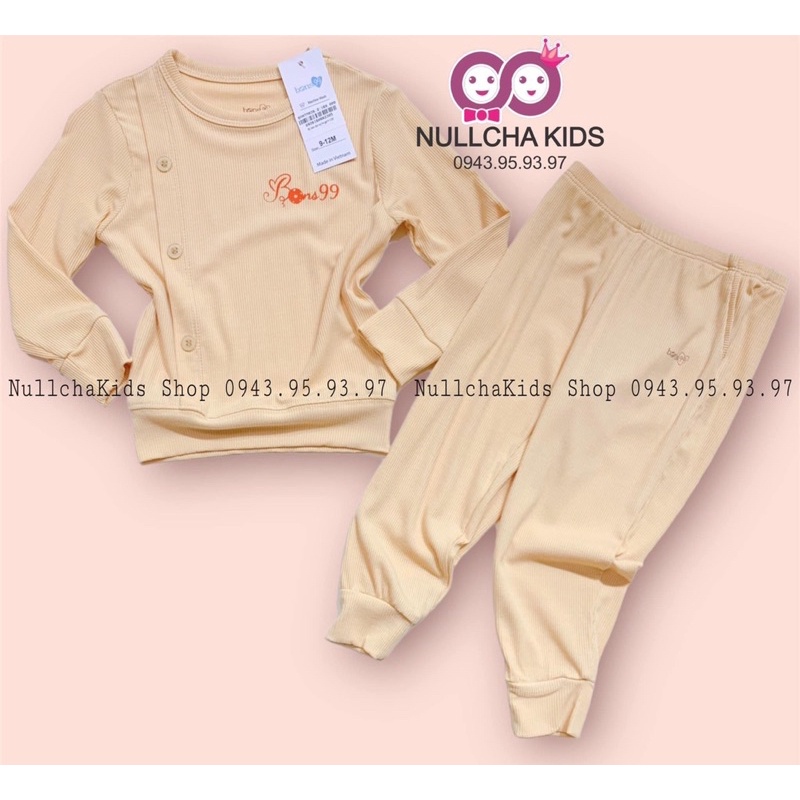 Bộ Dài Tay Sợi Tre/Bamboo Cho Bé 6m-4y